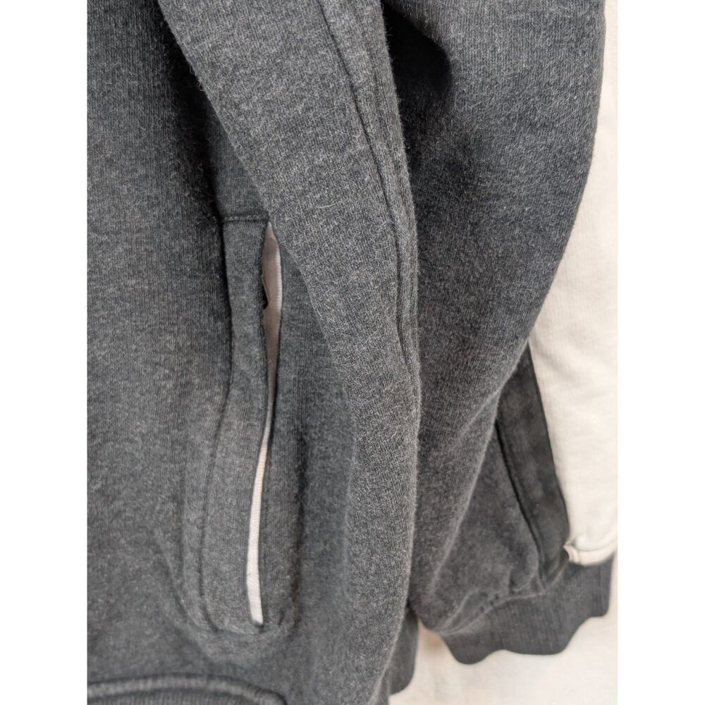 Y2K Sean John Full Zip Hooded Sweater Grey , Black and White Men's Size 3XL - Picture 4 of 16